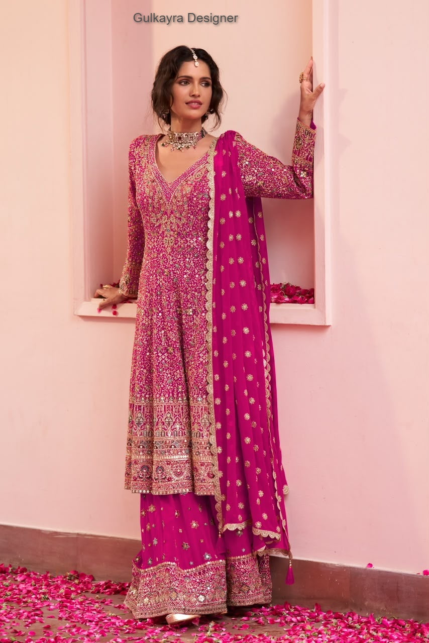 Saira Gulkayra Designer Georgette Pakistani Readymade Suits Supplier India