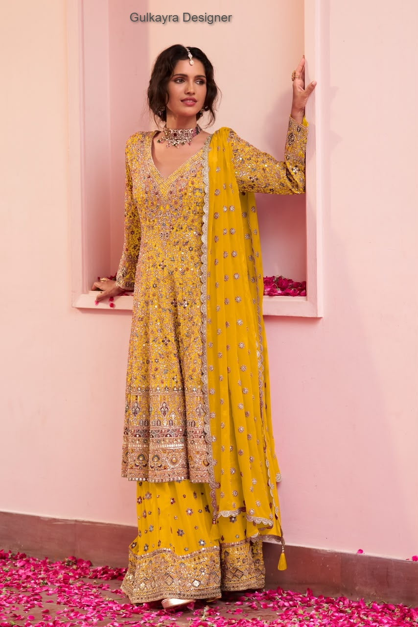 Saira Gulkayra Designer Georgette Pakistani Readymade Suits Supplier India