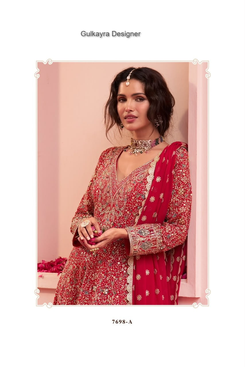 Saira Gulkayra Designer Georgette Pakistani Readymade Suits Supplier India
