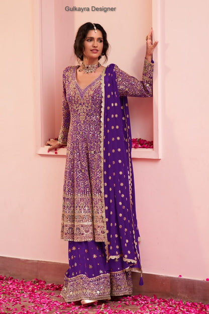 Saira Gulkayra Designer Georgette Pakistani Readymade Suits Supplier India