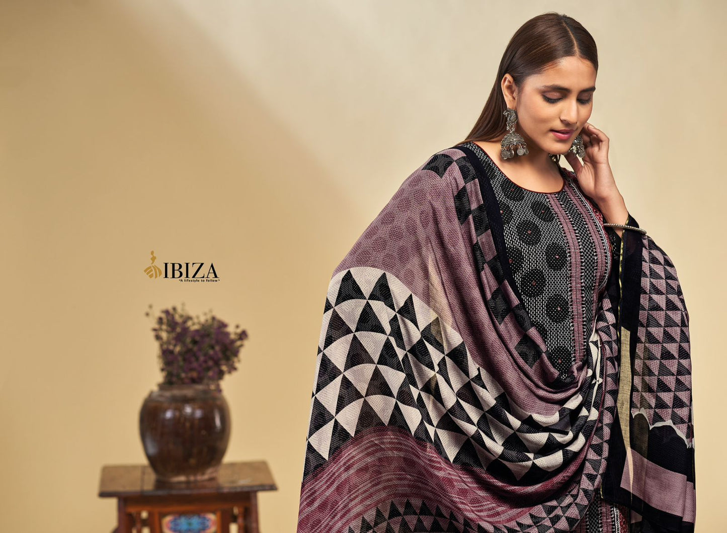 Saira Ibiza Lawn Cotton Pant Style Suits Exporter India