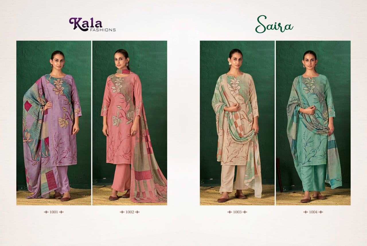 Saira Kala Fashion Muslin Pant Style Suits Exporter Ahmedabad