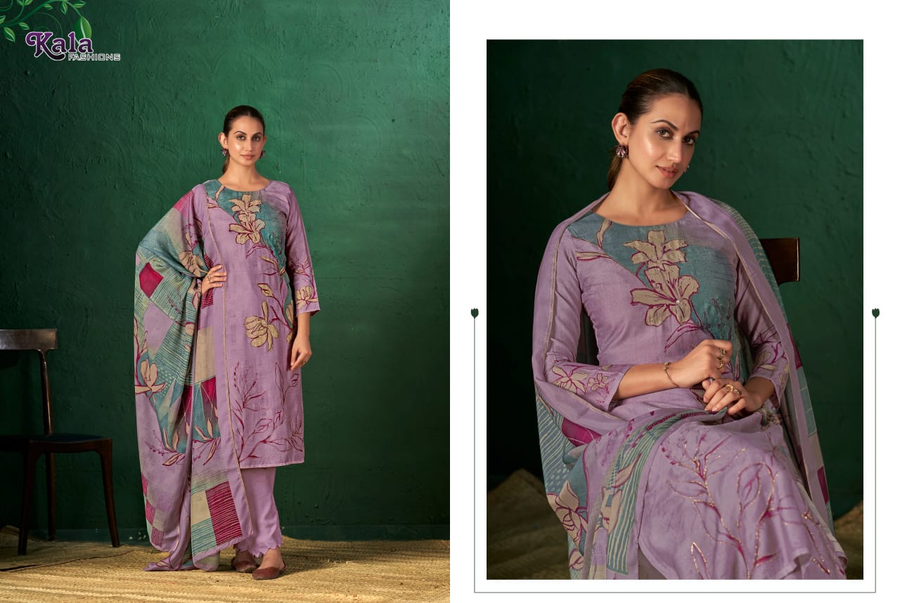 Saira Kala Fashion Muslin Pant Style Suits Exporter Ahmedabad