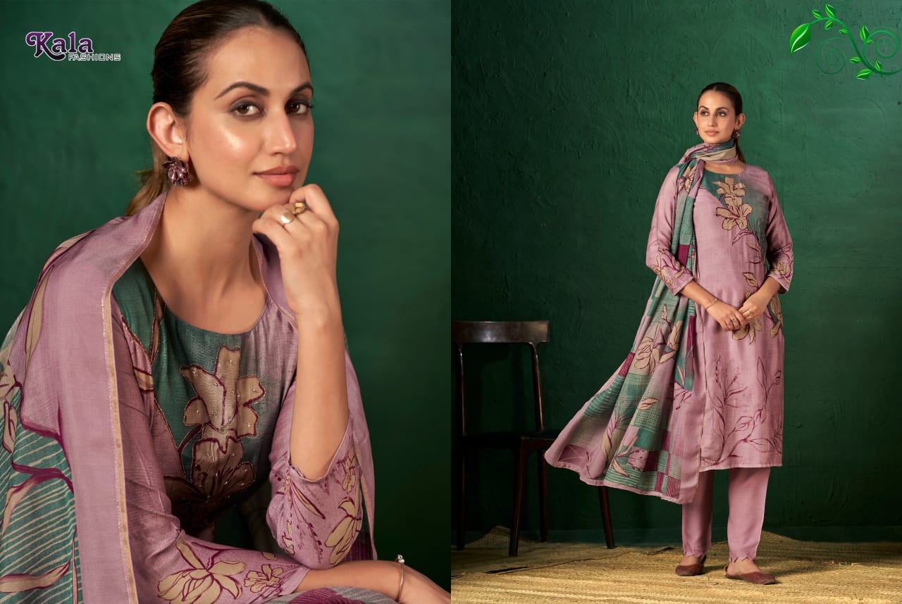 Saira Kala Fashion Muslin Pant Style Suits Exporter Ahmedabad