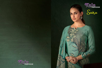 Saira Kala Fashion Muslin Pant Style Suits Exporter Ahmedabad