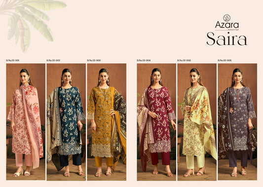 Saira Radhika Fashion Azara Lawn Karachi Salwar Suits Exporter India