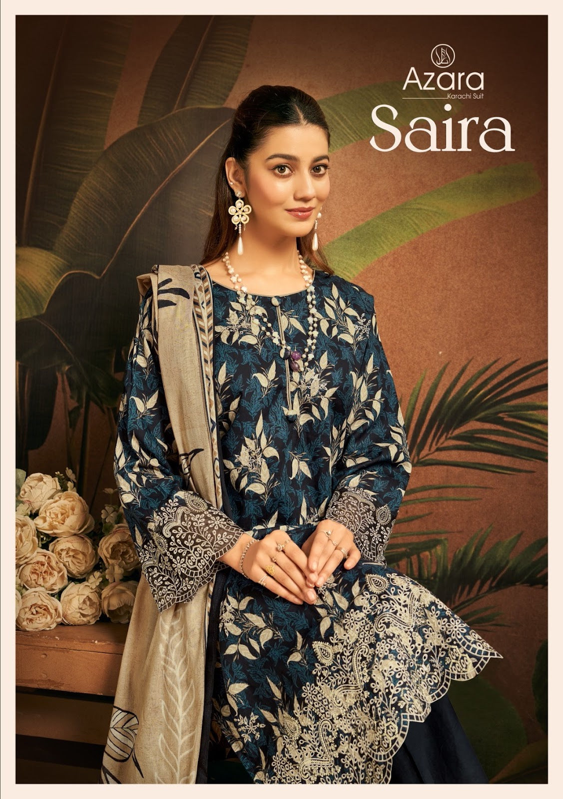 Saira Radhika Fashion Azara Lawn Karachi Salwar Suits Exporter India