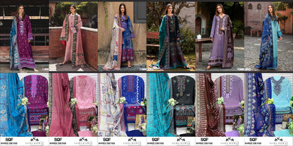 Saira Rizwan Vol 10 Shree Om Lawn Karachi Salwar Suits Exporter India