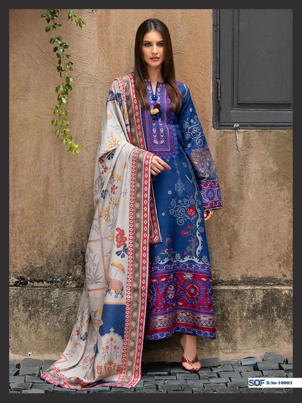 Saira Rizwan Vol 10 Shree Om Lawn Karachi Salwar Suits Exporter India