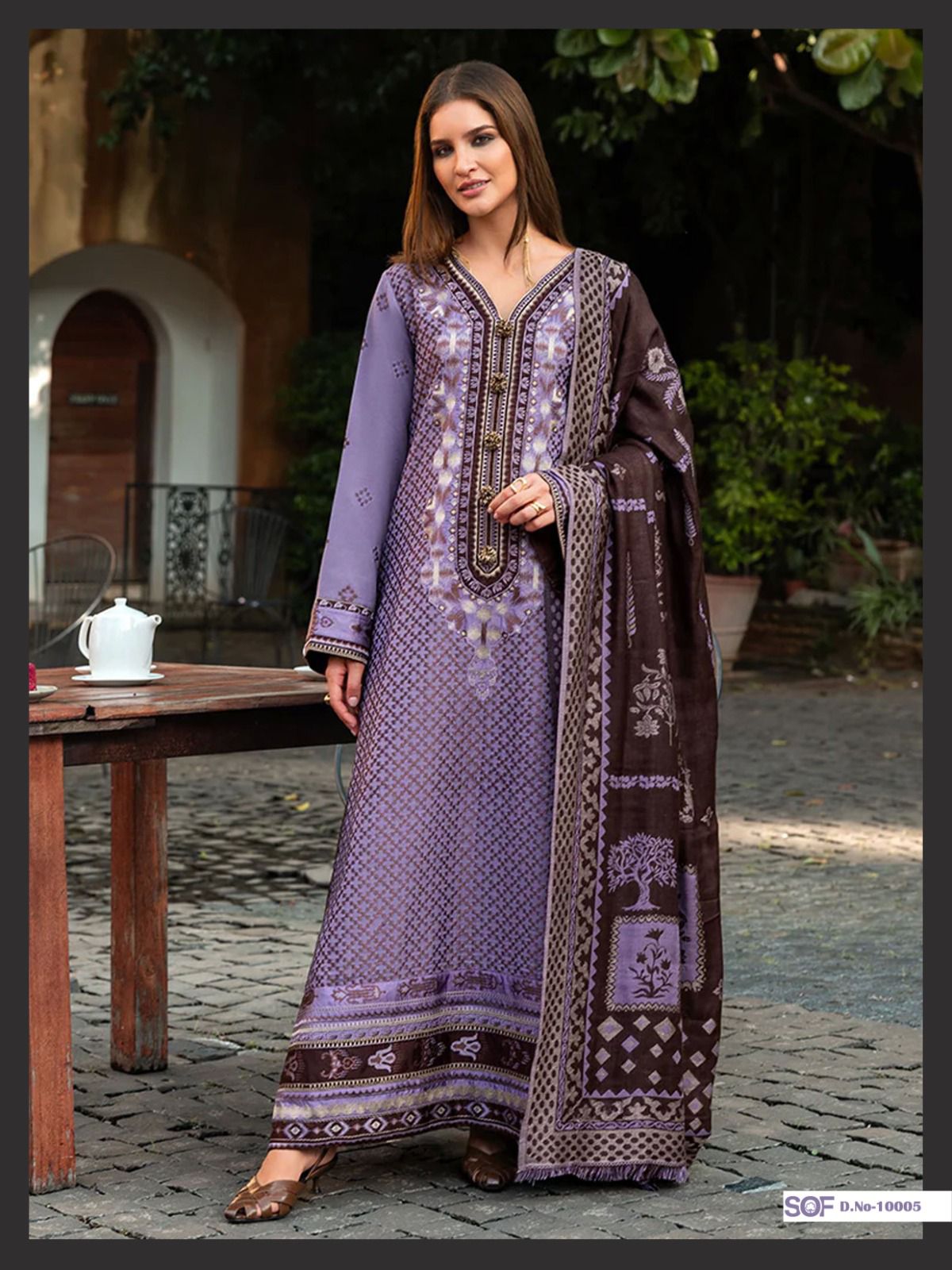 Saira Rizwan Vol 10 Shree Om Lawn Karachi Salwar Suits Exporter India