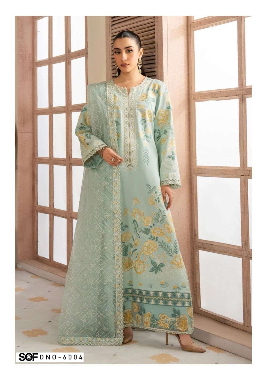 Saira Rizwan Vol 6 Shree Om Heavy Lawn Karachi Readymade Suits Wholesale Price