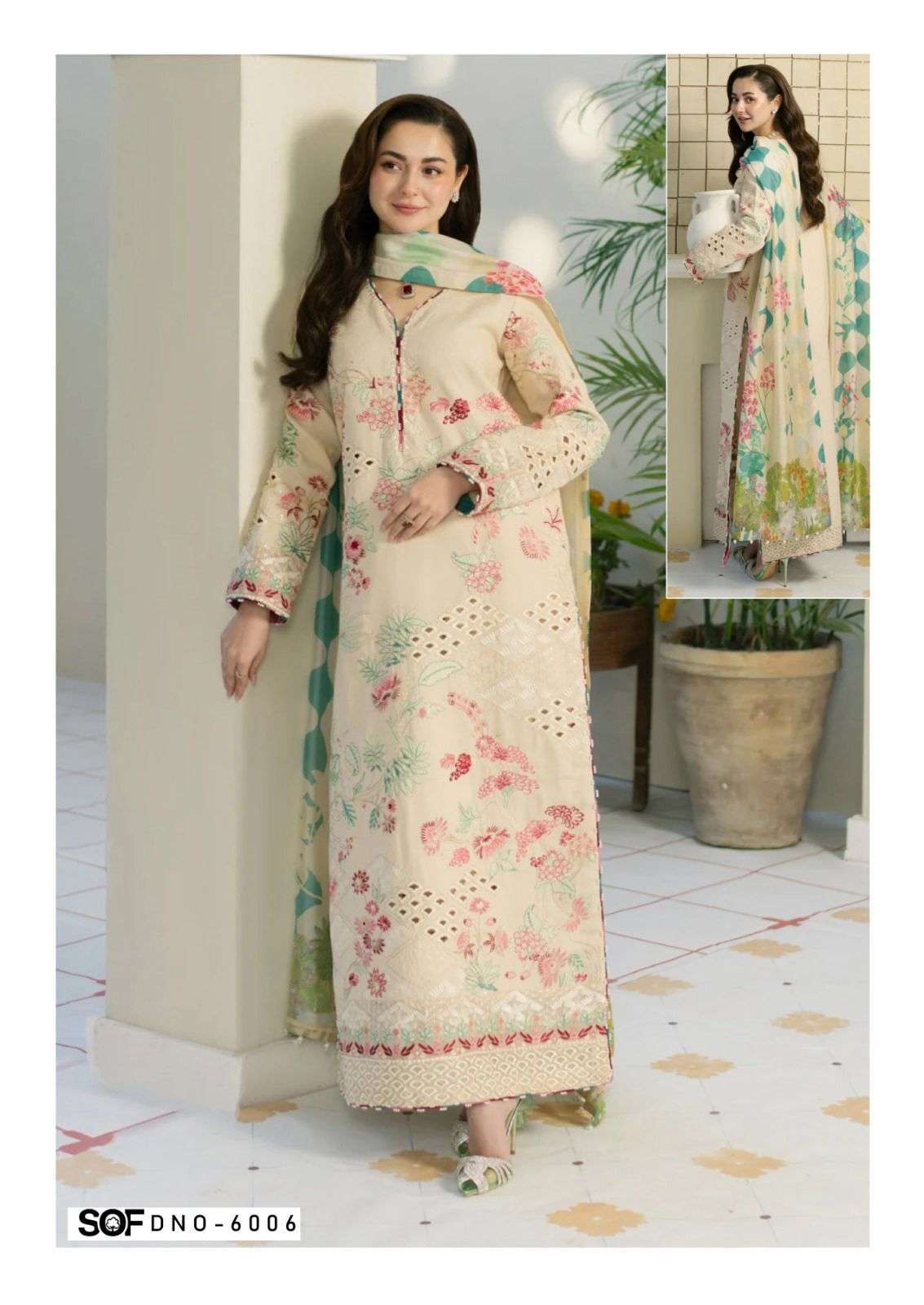 Saira Rizwan Vol 6 Shree Om Heavy Lawn Karachi Readymade Suits Wholesale Price
