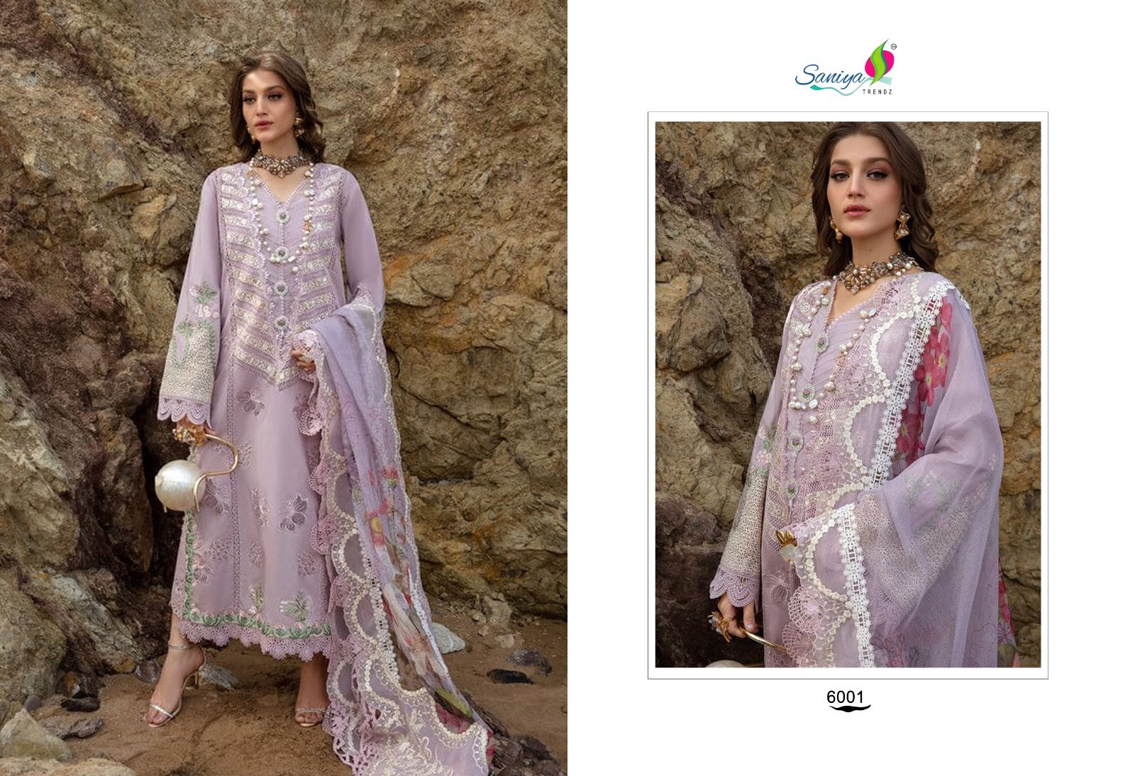 Saira Sakira Vol 6 Saniya Trendz Chikankari Pakistani Salwar Suits Wholesale