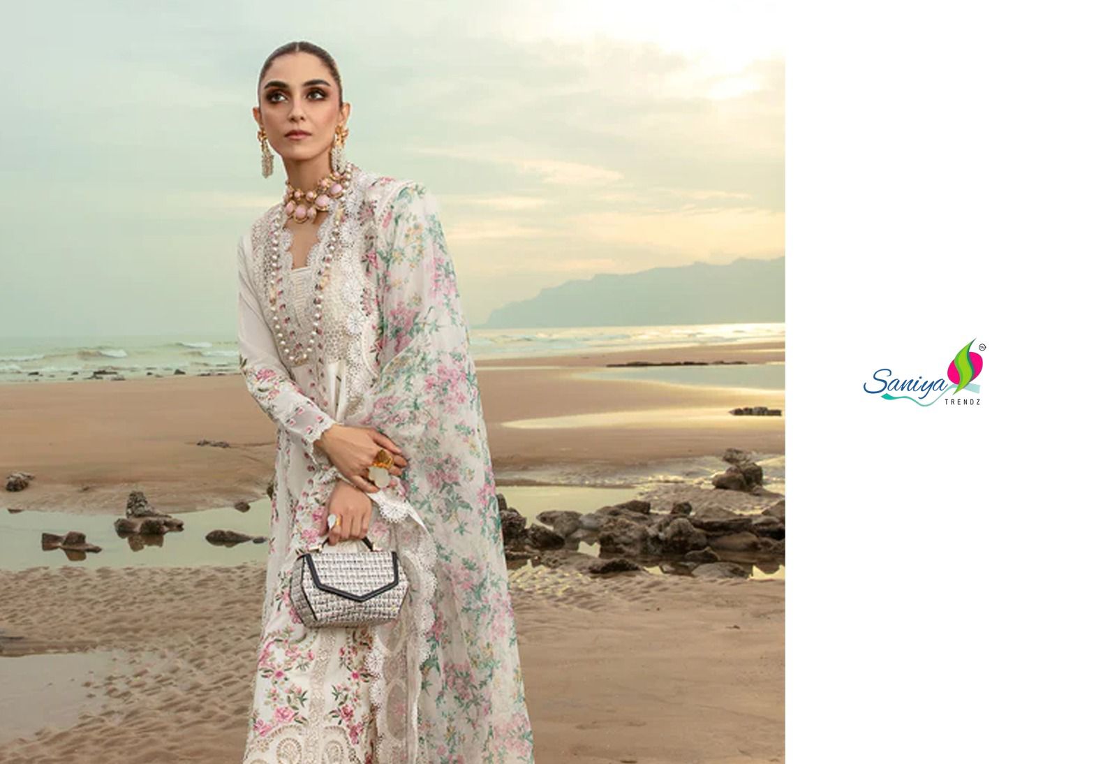 Saira Sakira Vol 6 Saniya Trendz Chikankari Pakistani Salwar Suits Wholesale