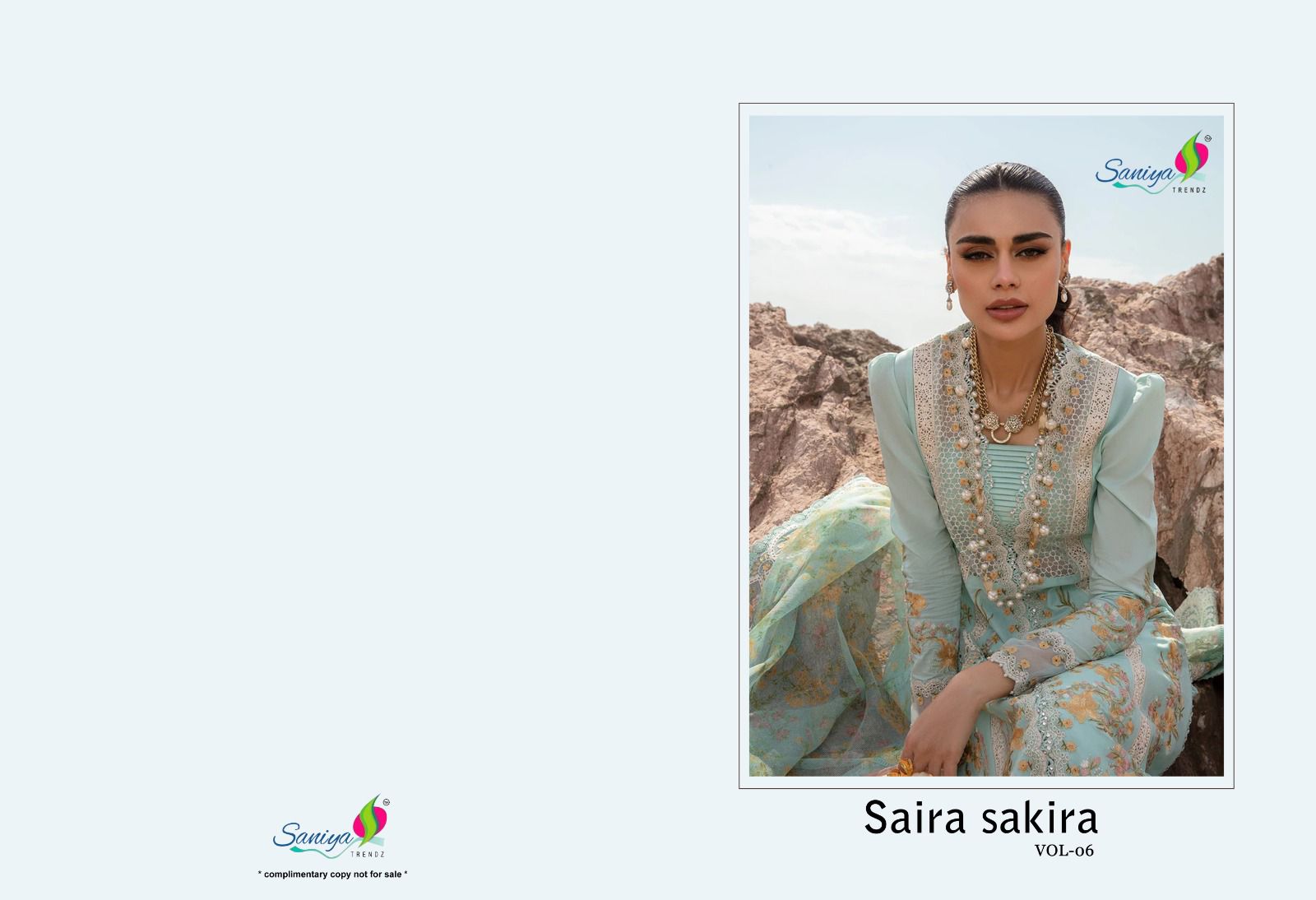 Saira Sakira Vol 6 Saniya Trendz Chikankari Pakistani Salwar Suits Wholesale