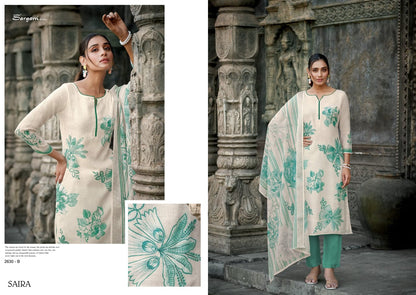 Saira Sargam Prints Pure Linen Pant Style Suits Wholesale Price