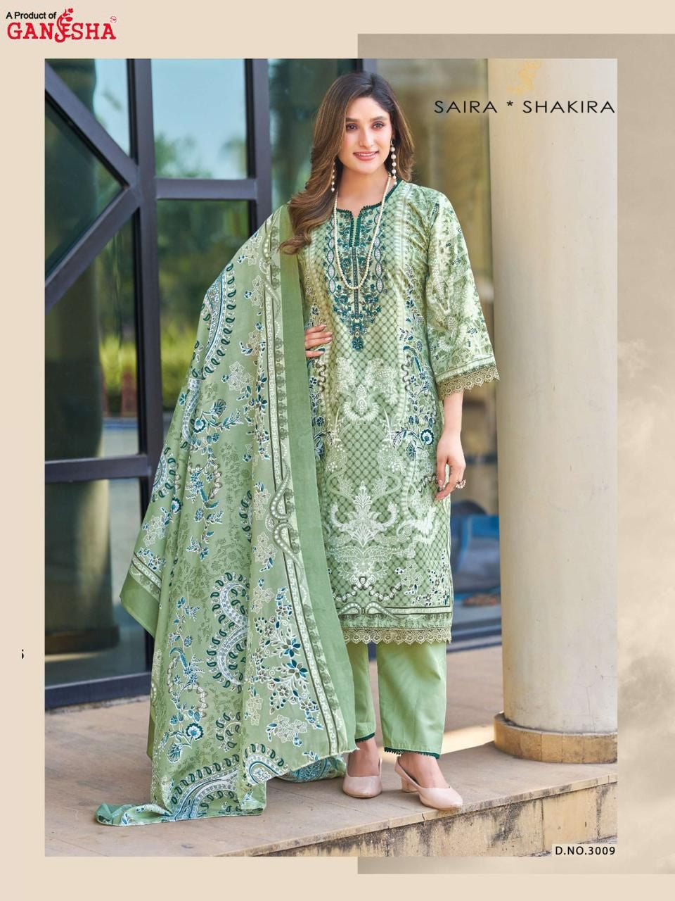 Saira Shakira Vol 3 Cotton Luxury Collection Ganesha Karachi Salwar Suits Wholesale