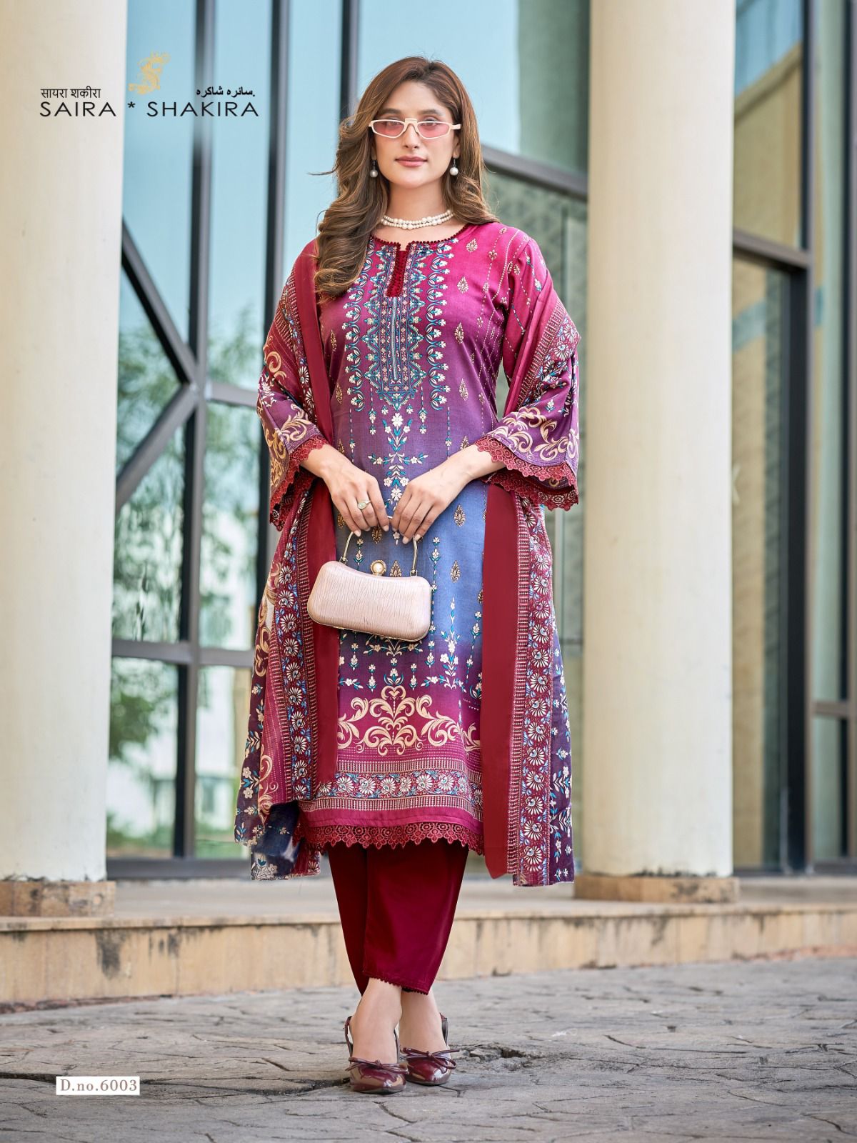 Saira Shakira Vol 6 Ganesha Mix Cotton Karachi Salwar Suits Manufacturer India
