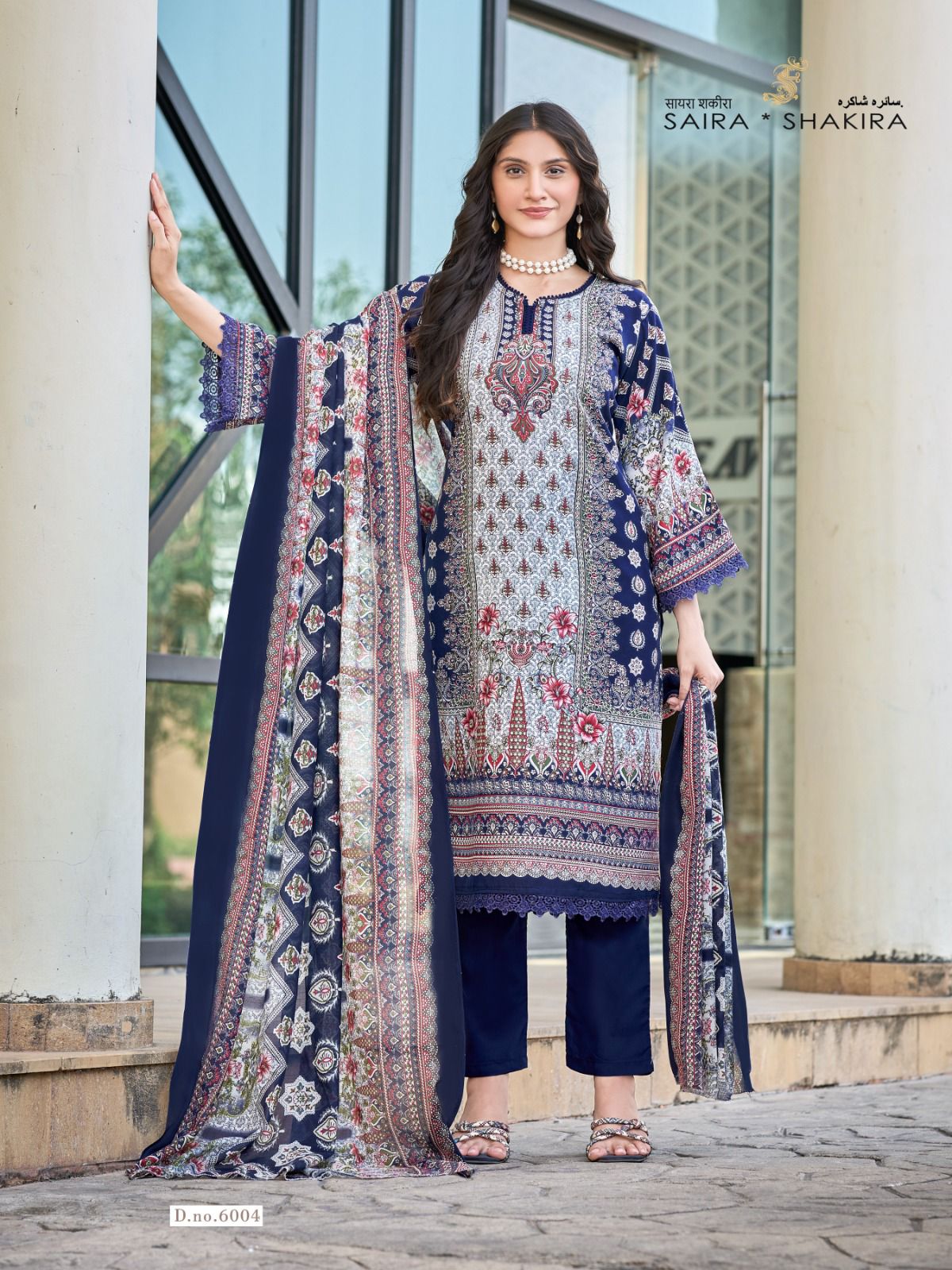 Saira Shakira Vol 6 Ganesha Mix Cotton Karachi Salwar Suits Manufacturer India