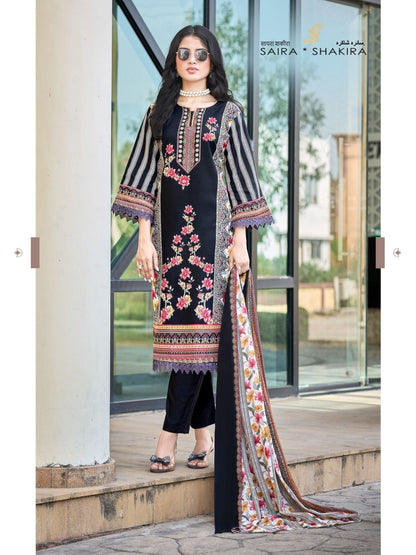 Saira Shakira Vol 6 Ganesha Mix Cotton Karachi Salwar Suits Manufacturer India