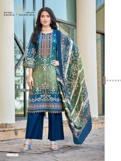 Saira Shakira Vol 6 Ganesha Mix Cotton Karachi Salwar Suits Manufacturer India
