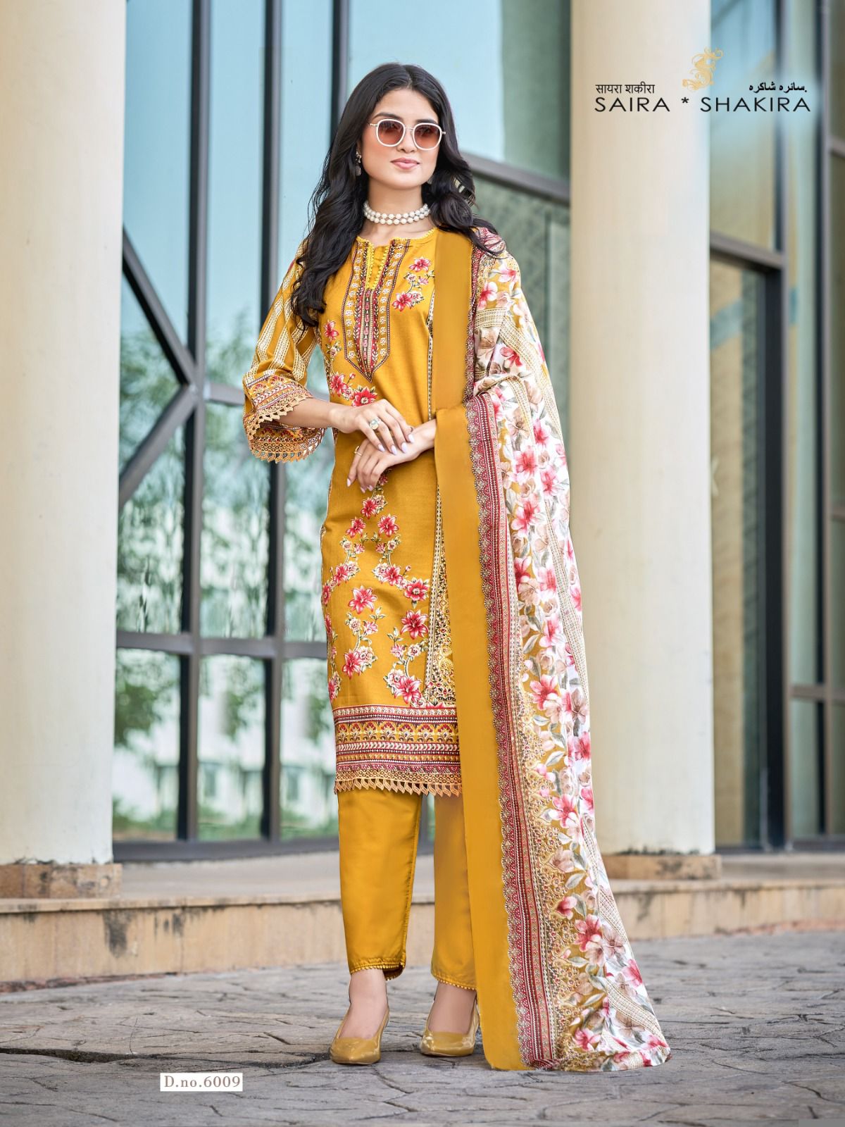 Saira Shakira Vol 6 Ganesha Mix Cotton Karachi Salwar Suits Manufacturer India
