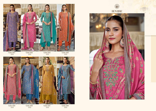 Saira Silk Sunrise Modal Silk Pant Style Suits Exporter