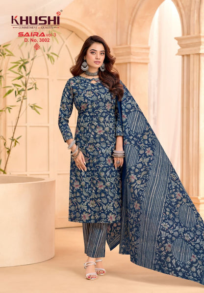 Saira Vol 3 Khushi Np Cotton Dress Material Wholesaler Ahmedabad