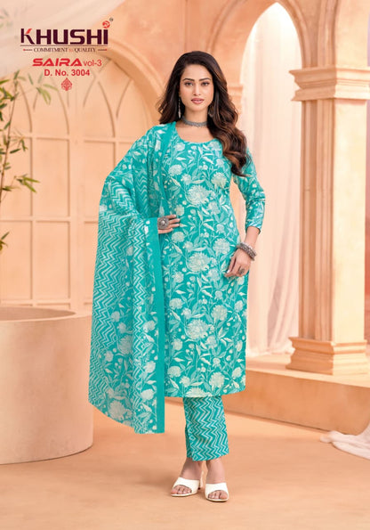 Saira Vol 3 Khushi Np Cotton Dress Material Wholesaler Ahmedabad
