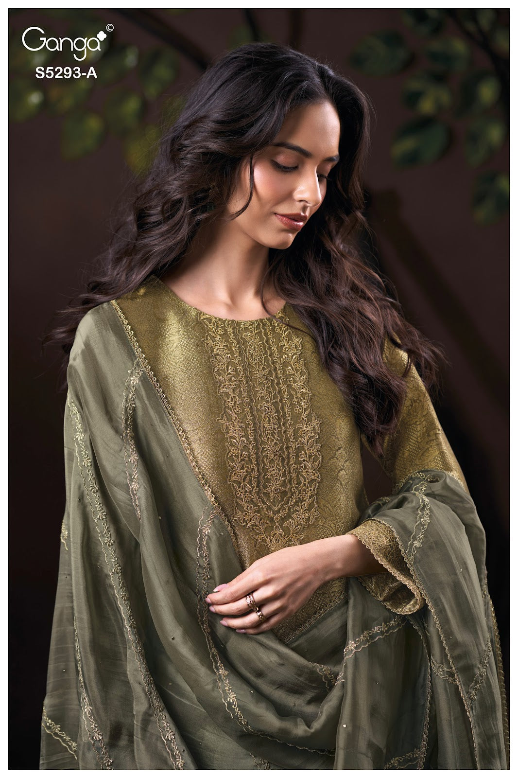 Sairya S5293 Ganga Bemberg Silk Pant Style Suits Wholesale Rate
