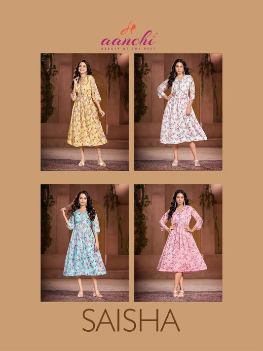 Saisha Aanchi Georgette One Piece Wholesaler India