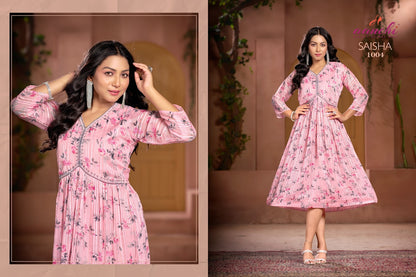 Saisha Aanchi Georgette One Piece Wholesaler India