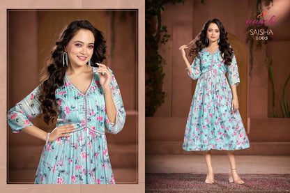 Saisha Aanchi Georgette One Piece Wholesaler India