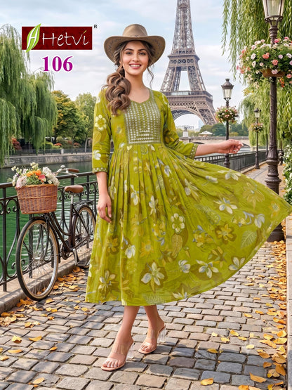 Saisha Hetvi Milano Anarkali Kurtis Wholesaler India