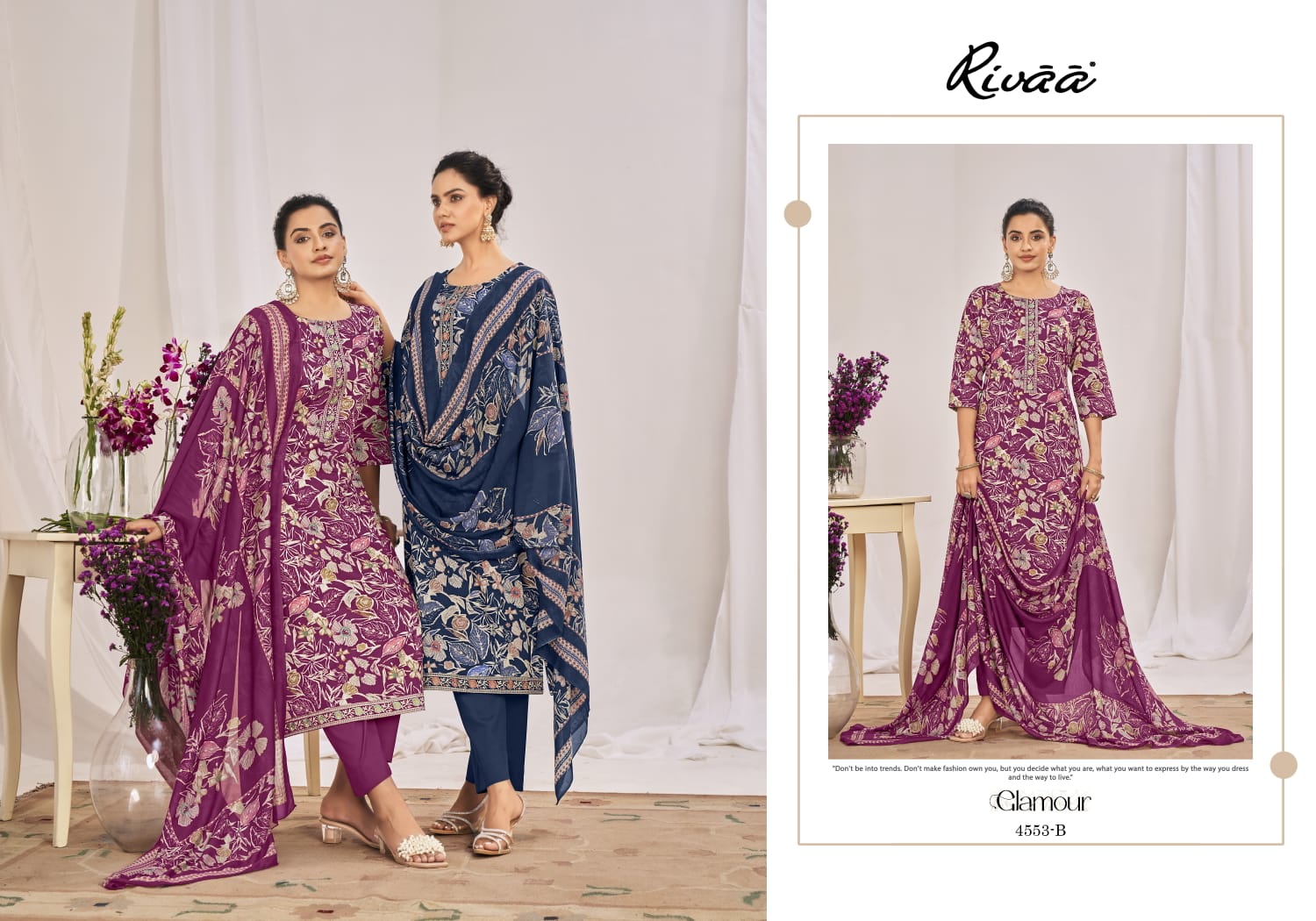 Saisha Rivaa Pant Style Suits Wholesale