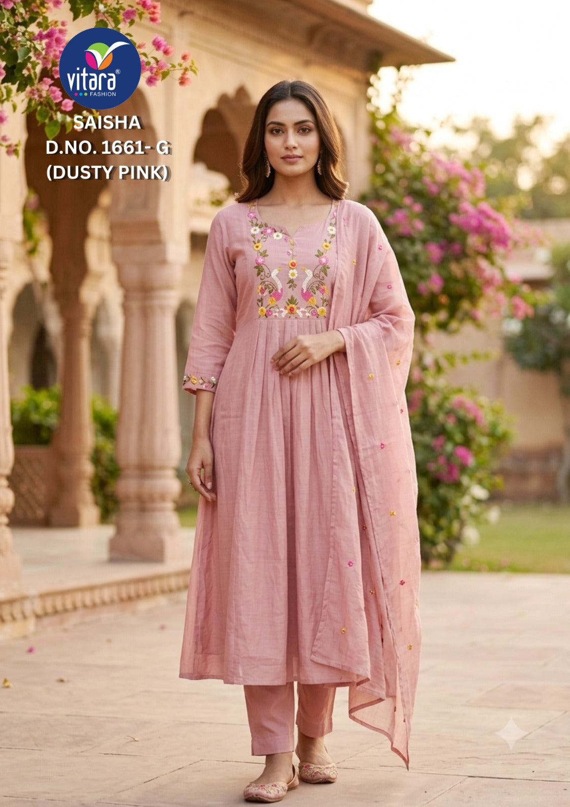 Saisha Vitara Chiffon Readymade Anarkali Suits Wholesale Price