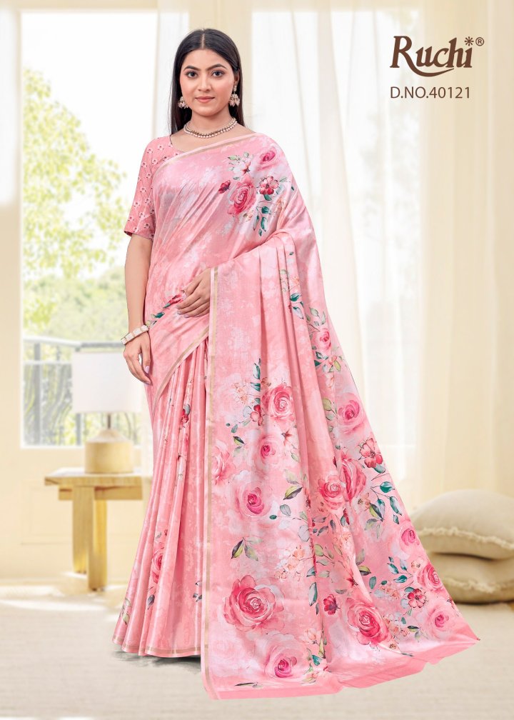 सैशा वॉल्यूम 3 रुचि तुसार सिल्क साड़ी आपूर्तिकर्ता भारत