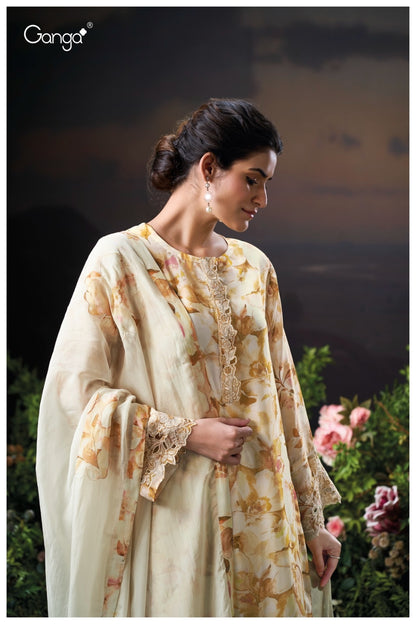 Saiya 3221 Ganga Organza Plazzo Style Suits Manufacturer India