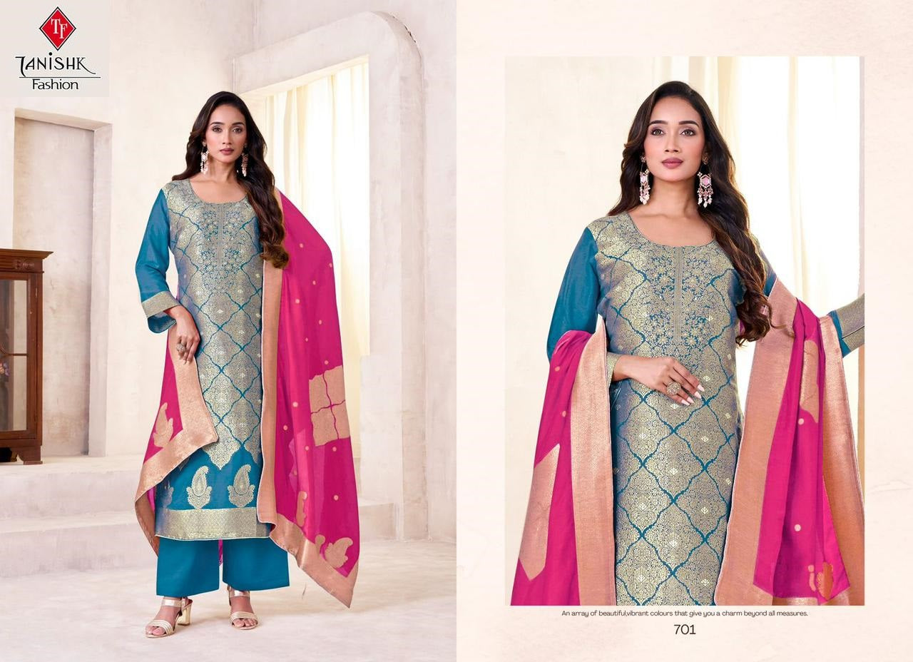 Saiya Tanishk Fashion Pure Viscose Plazzo Style Suits Manufacturer India