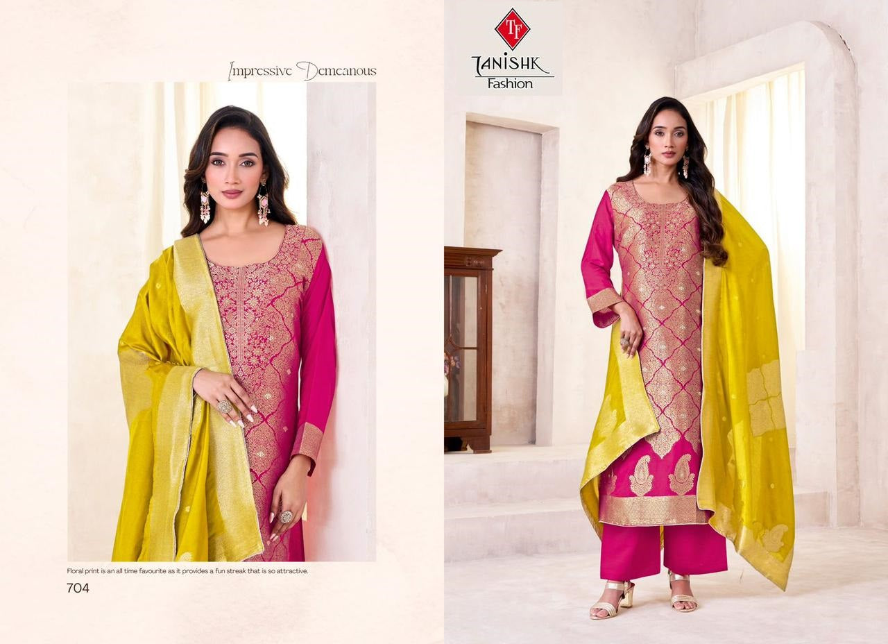 Saiya Tanishk Fashion Pure Viscose Plazzo Style Suits Manufacturer India