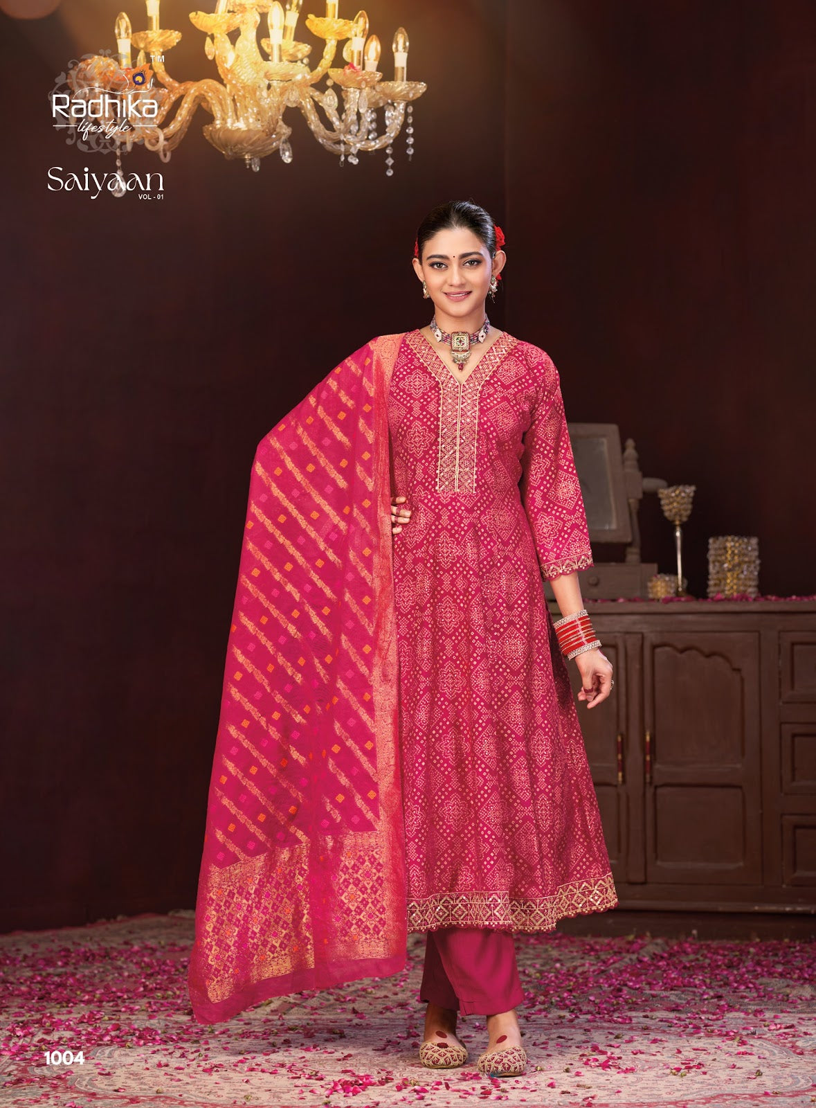 Saiyaan Vol 1 Radhika Lifestyle Silk Readymade Anarkali Suits Wholesaler India