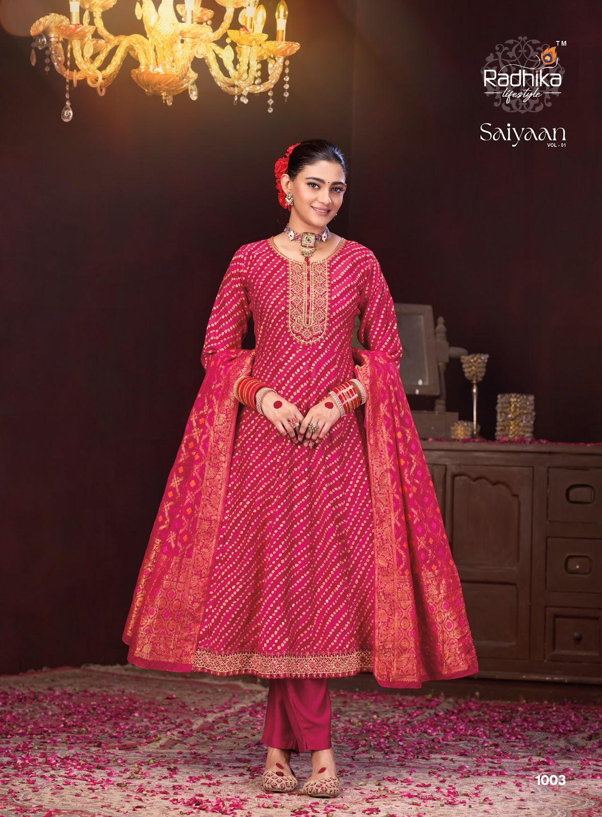Saiyaan Vol 1 Radhika Lifestyle Silk Readymade Anarkali Suits Wholesaler India