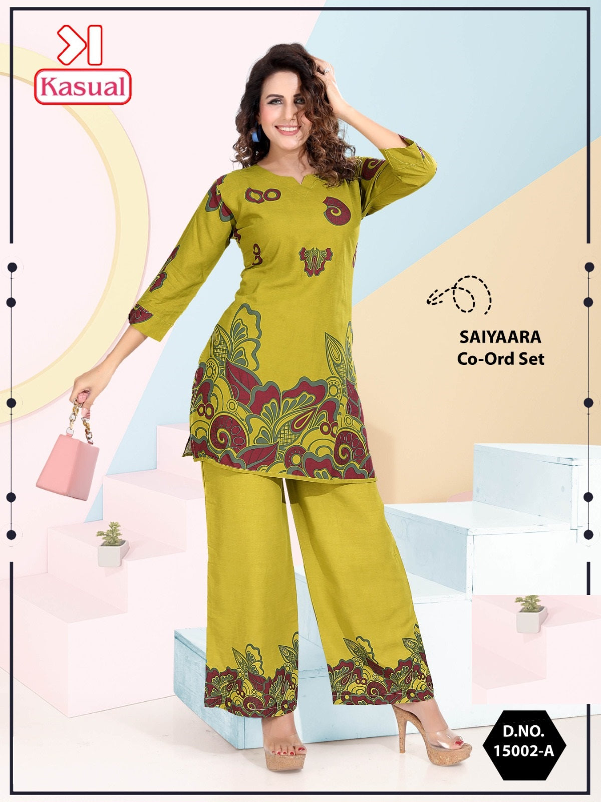 Saiyaara 15002 Kasual Cotton Co Ord Set Exporter Gujarat