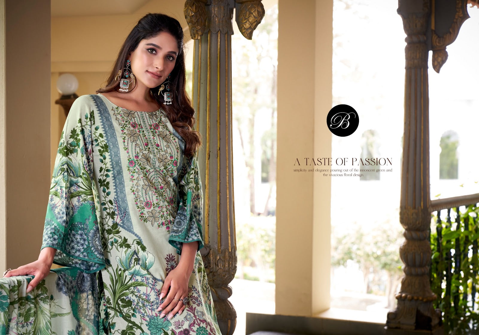 Saiyaara Belliza Designer Studio Pure Cotton Karachi Salwar Suits Manufacturer India