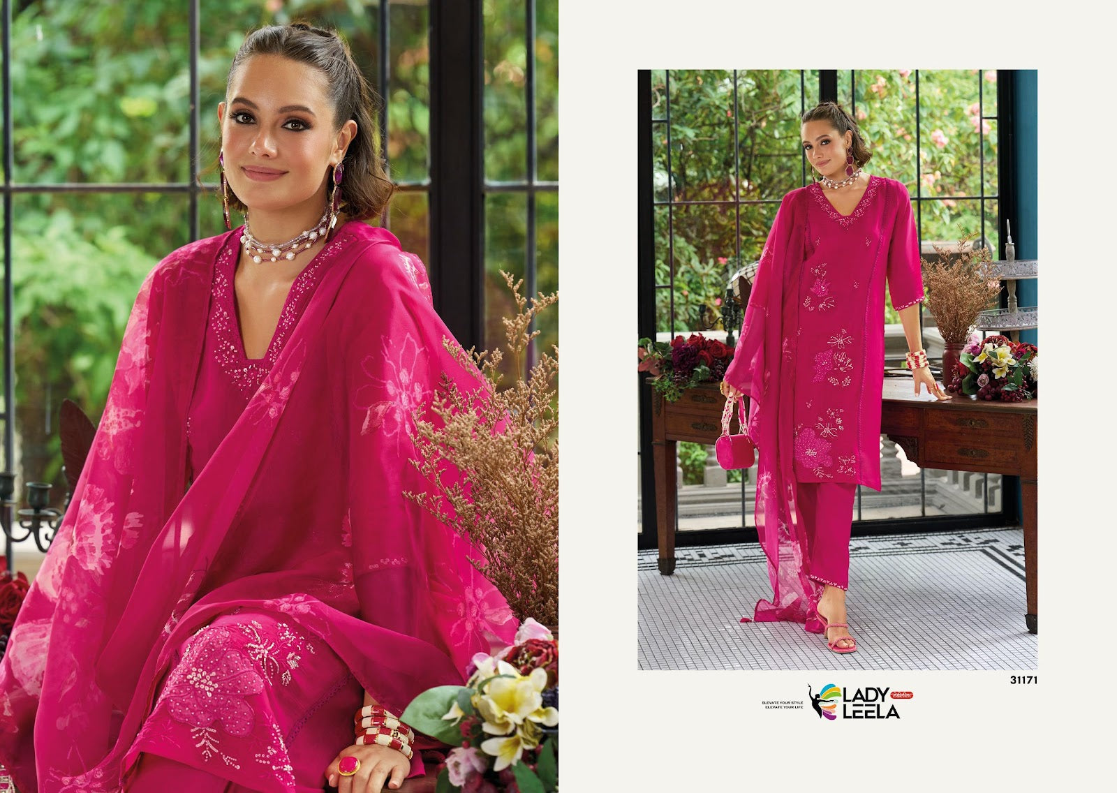 Saiyaara Ladyleela Viscose Readymade Pant Style Suits Exporter Gujarat