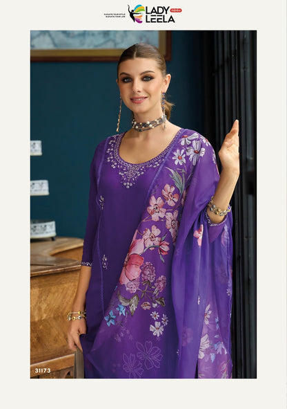 Saiyaara Ladyleela Viscose Readymade Pant Style Suits Exporter Gujarat