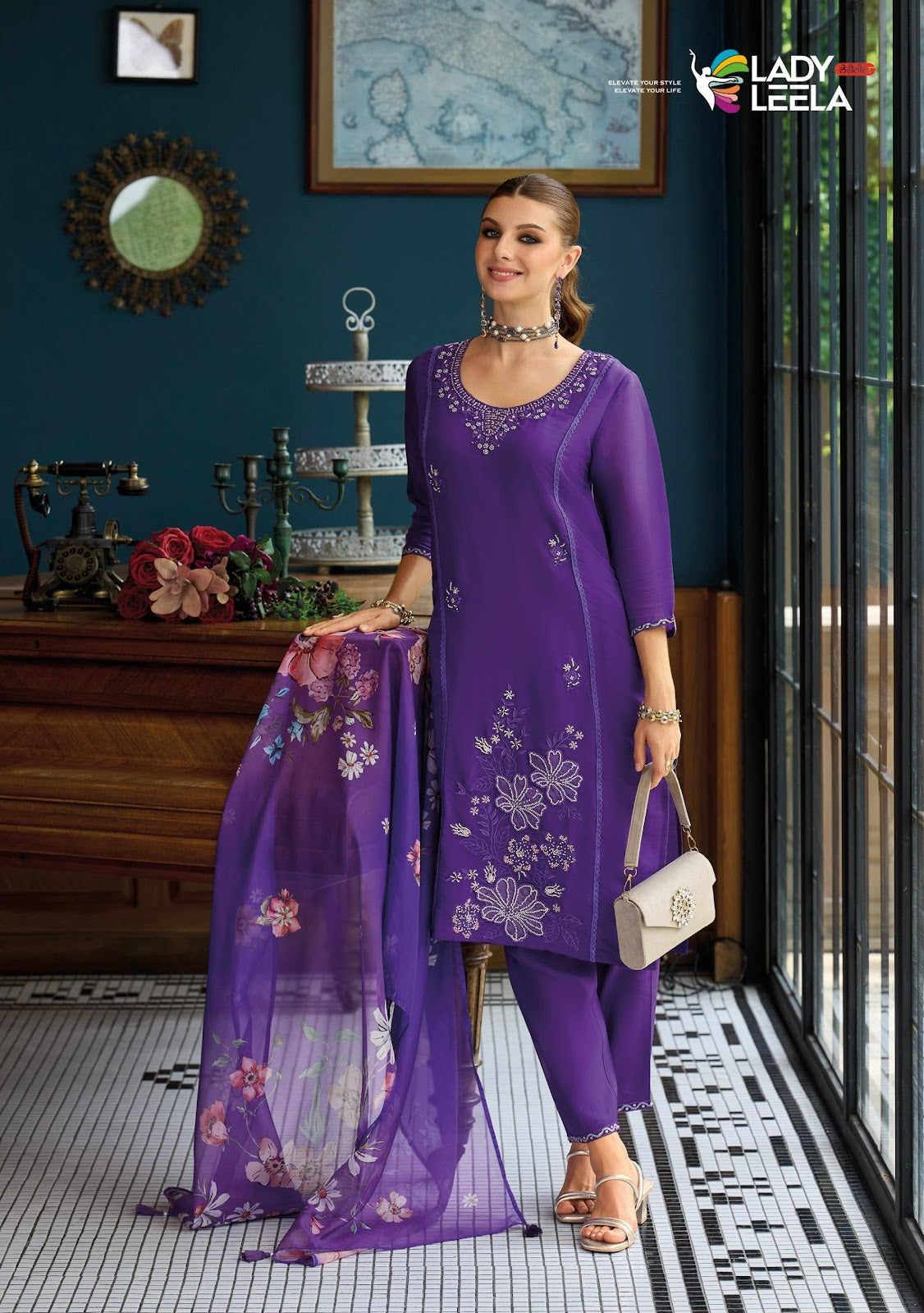 Saiyaara Ladyleela Viscose Readymade Pant Style Suits Exporter Gujarat