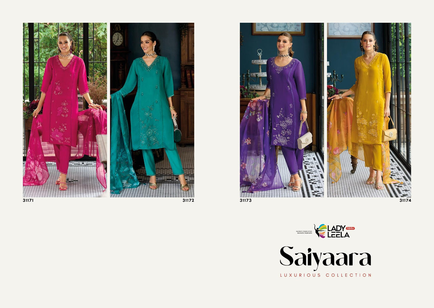 Saiyaara Ladyleela Viscose Readymade Pant Style Suits Exporter Gujarat