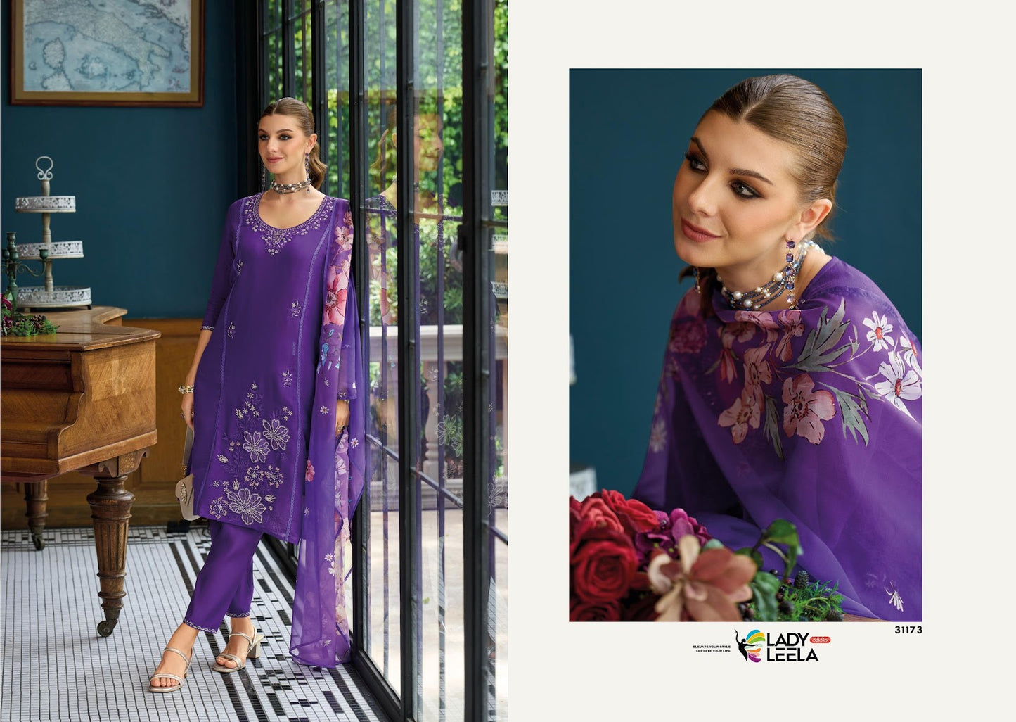 Saiyaara Ladyleela Viscose Readymade Pant Style Suits Exporter Gujarat