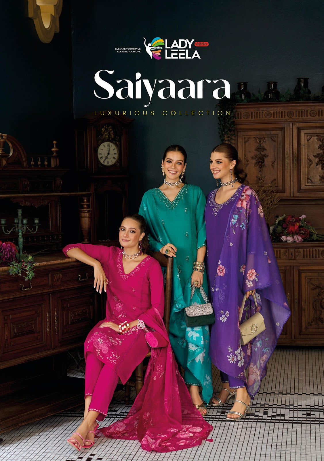 Saiyaara Ladyleela Viscose Readymade Pant Style Suits Exporter Gujarat